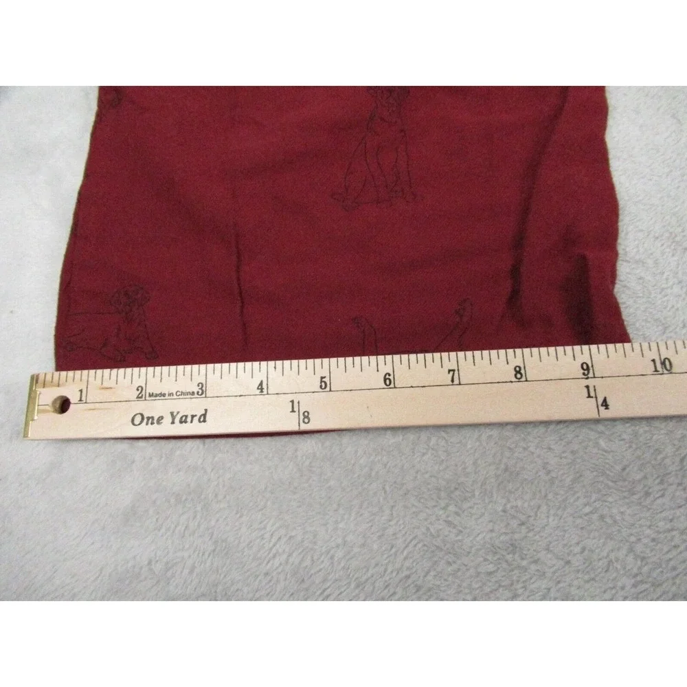 Sonoma Pants Men XL Red All Over Dog Print Flame Resistant Elastic Sleep 38x29